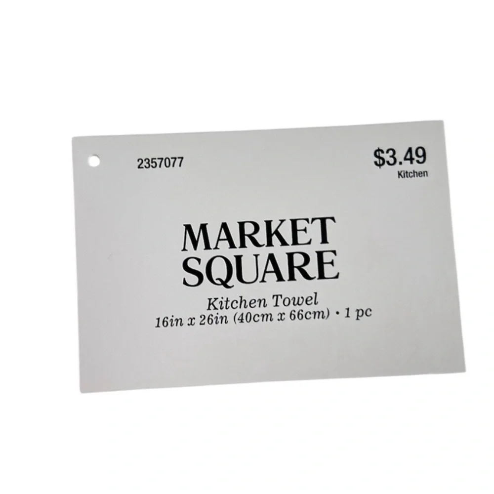 Hand Crafted Colorful Cow Print Hanging Hand Towel Crochet Top Button Closure - Picture 6 of 6